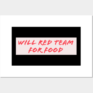 Will Red Team For Food Posters and Art